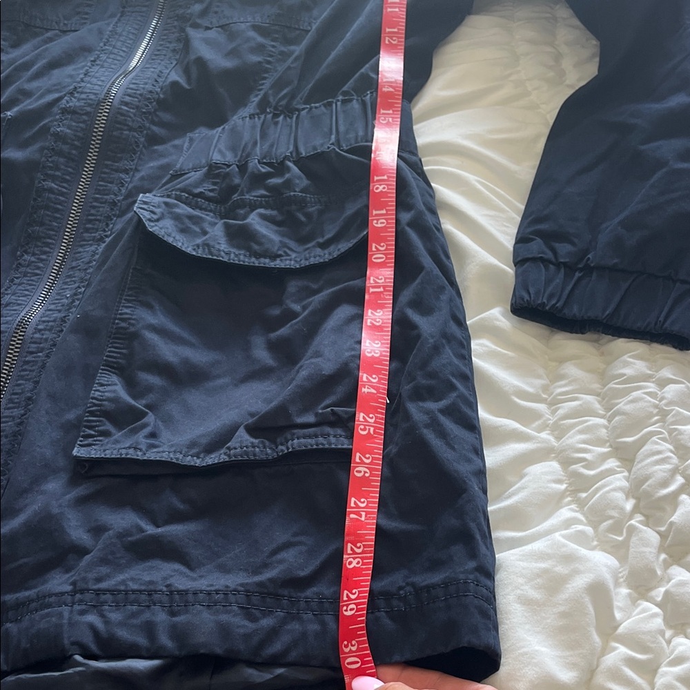 Laundry by Shelli Segal Navy Hooded Jacket Size Large - Picture 14 of 14